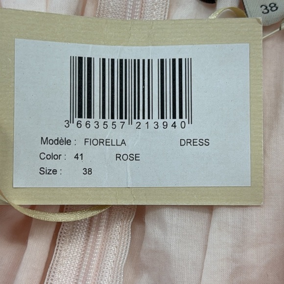 Paul & Joe Sister NWT Baby Rose Pink Eyelet Ruffle Backless Mini Dress - Picture 11 of 13